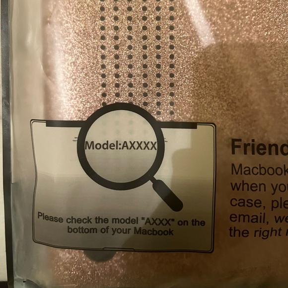 New MacBook RoseGold Glitter Case for MacBook Model AXXXX. - Picture 5 of 5
